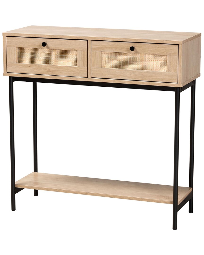 Baxton Studio Sherwin Mid-century Modern 2-drawer Console Table