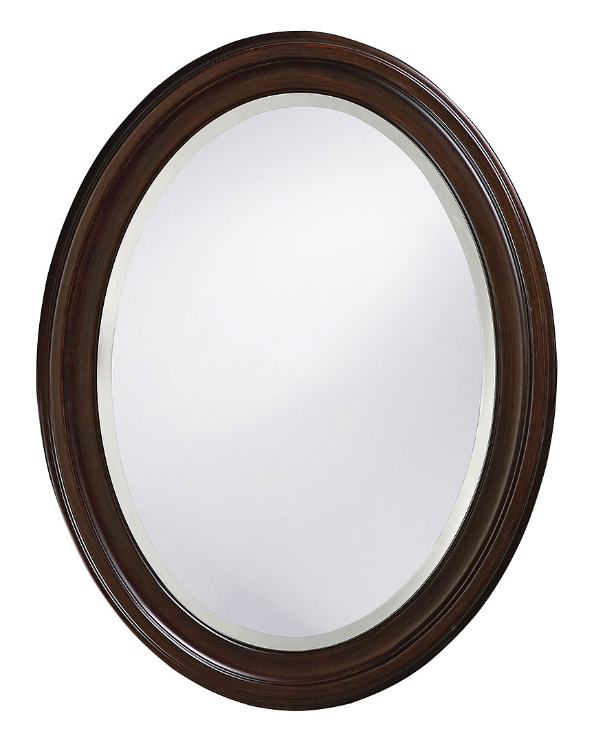 Howard Elliott George Mirror In Medium Brown