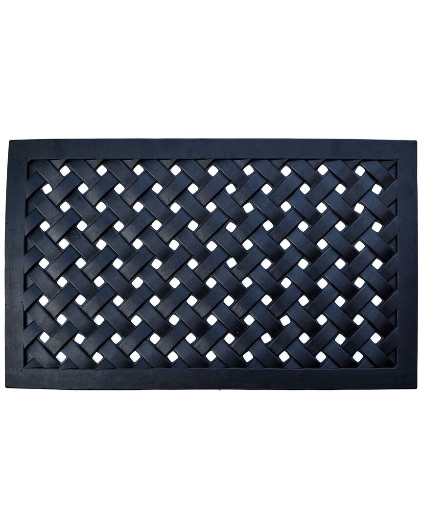 Imports Decor Braided Mat Doormat In Black
