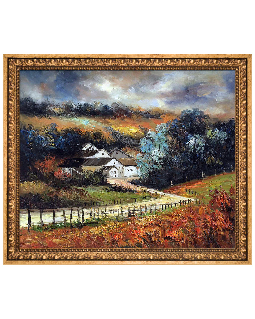 Overstock Art Sechery In Autumn By Pol Ledent Framed Hand Painted Oil Reproduction