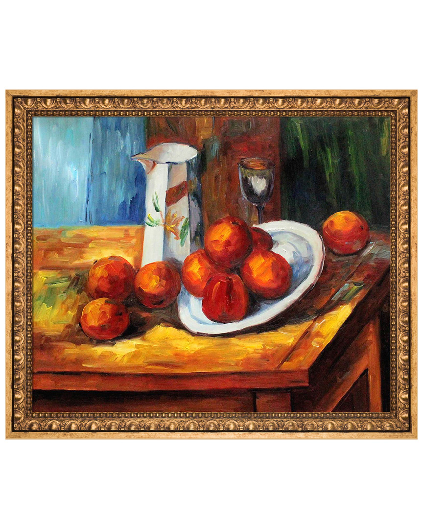 Overstock Art Bricoo, Bicchiere E Piato By Paul Cezanne Framed Hand Painted Oil Reproduction
