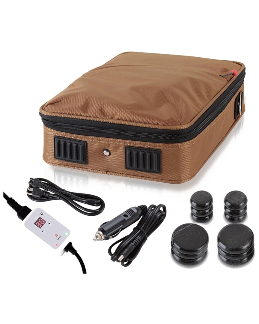 Serenelife Hot Stone Massage Kit With 12 Stones