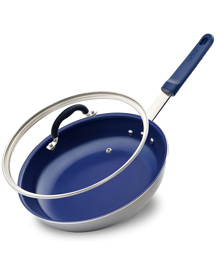 NUTRICHEF NUTRICHEF 12IN LARGE NON-STICK FRY PAN WITH LID