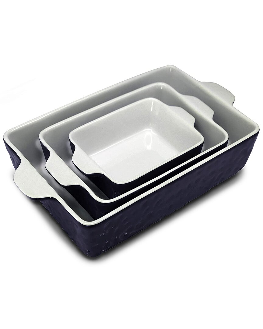 Nutrichef Ceramic Bakeware In Black