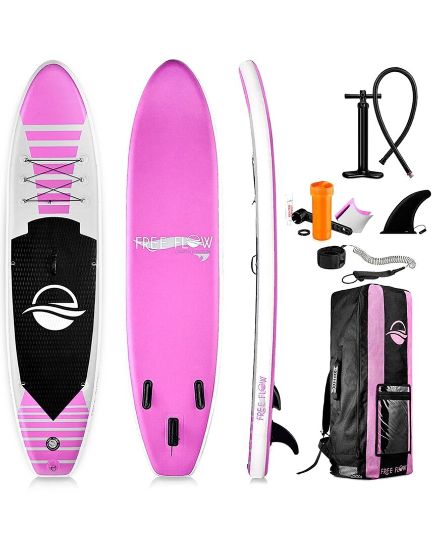 Serenelife Pink Free Flow Inflatable Stand Up Paddle Board In Pink