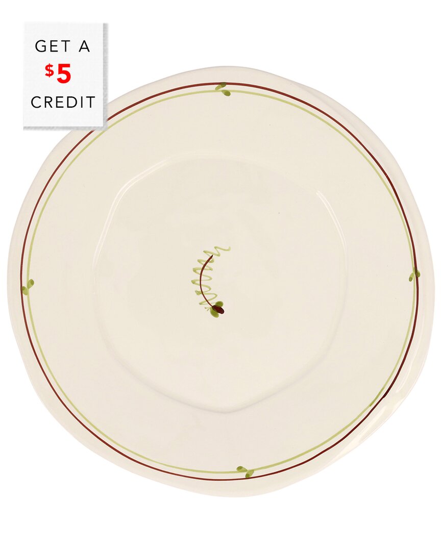 Vietri Lastra Fiori Di Bosco Fiori Salad Plate