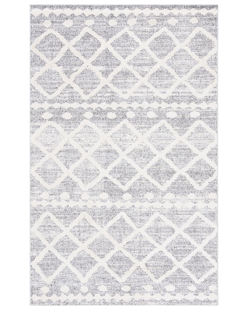 Martha Stewart Lucia Shag Polypropylene Pile Rug In Grey