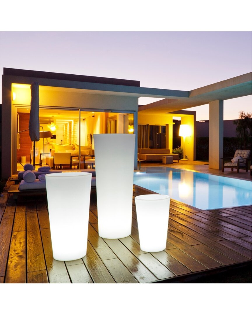Shop Smart & Green Tango Bluetooth Indoor/outdoor Potting Lamp In White