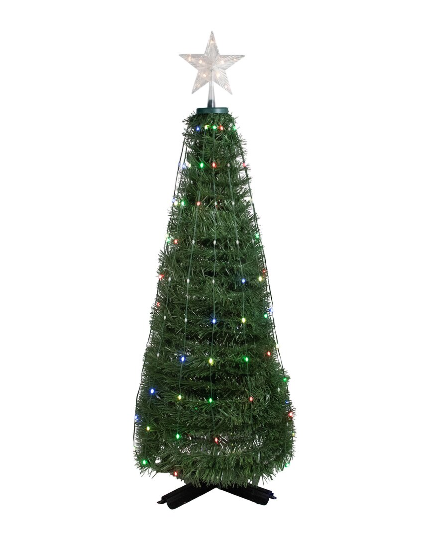 Northlight 4ft Green Color Changing Multiple Function Pop Up Artificial Tree In Green