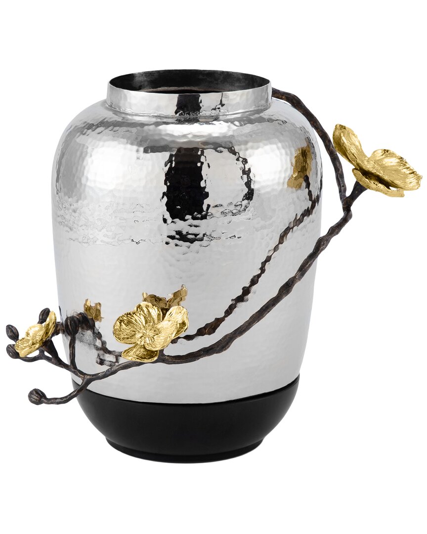 Michael Aram Orchid Medium Marble Vase In Gold