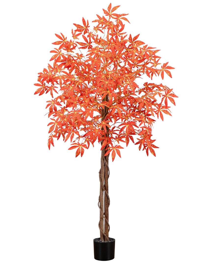Nearly Natural 5ft. Autumn Vibrant Maple Artificial Fall Tree