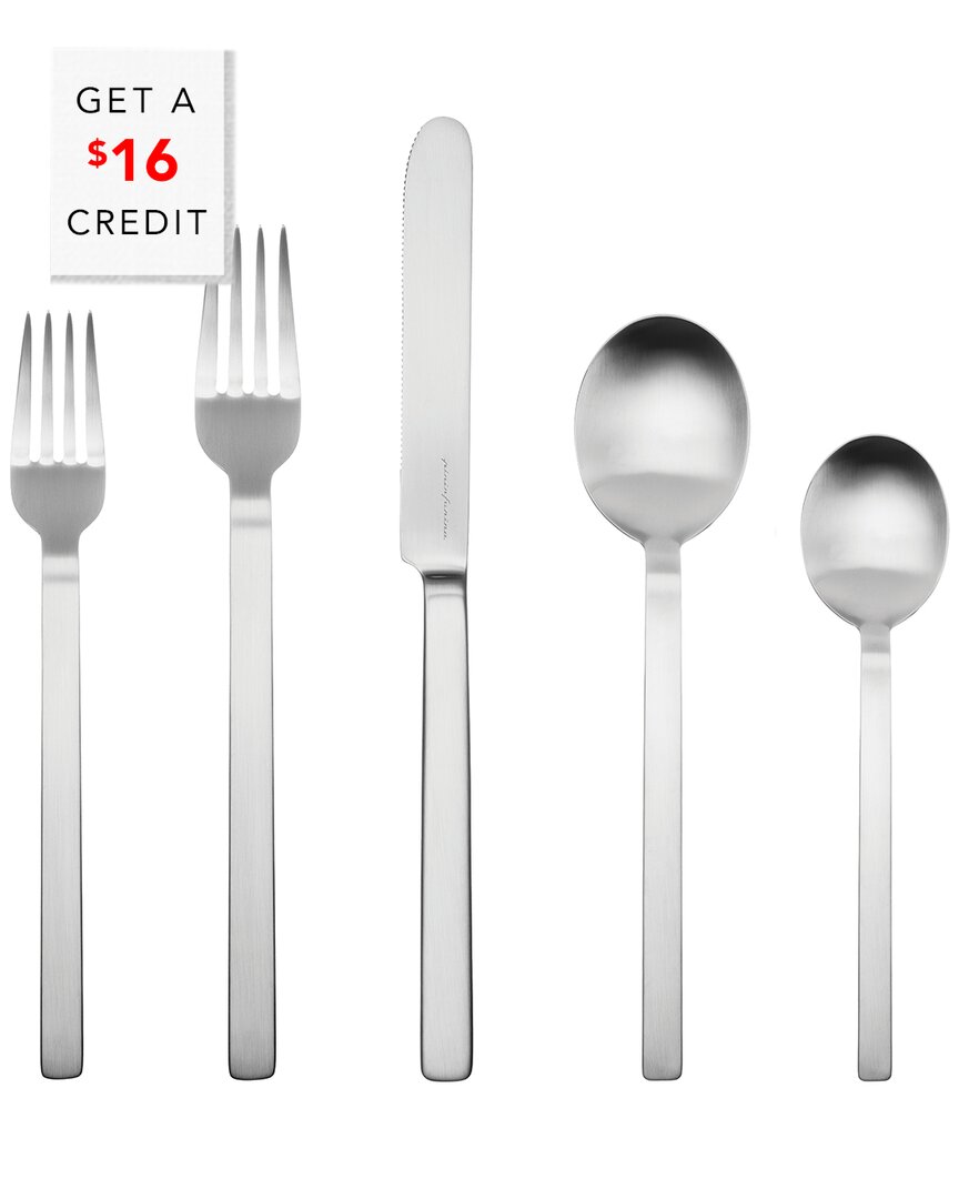 Mepra 5pc Flatware Set With $16 Credit In Silver