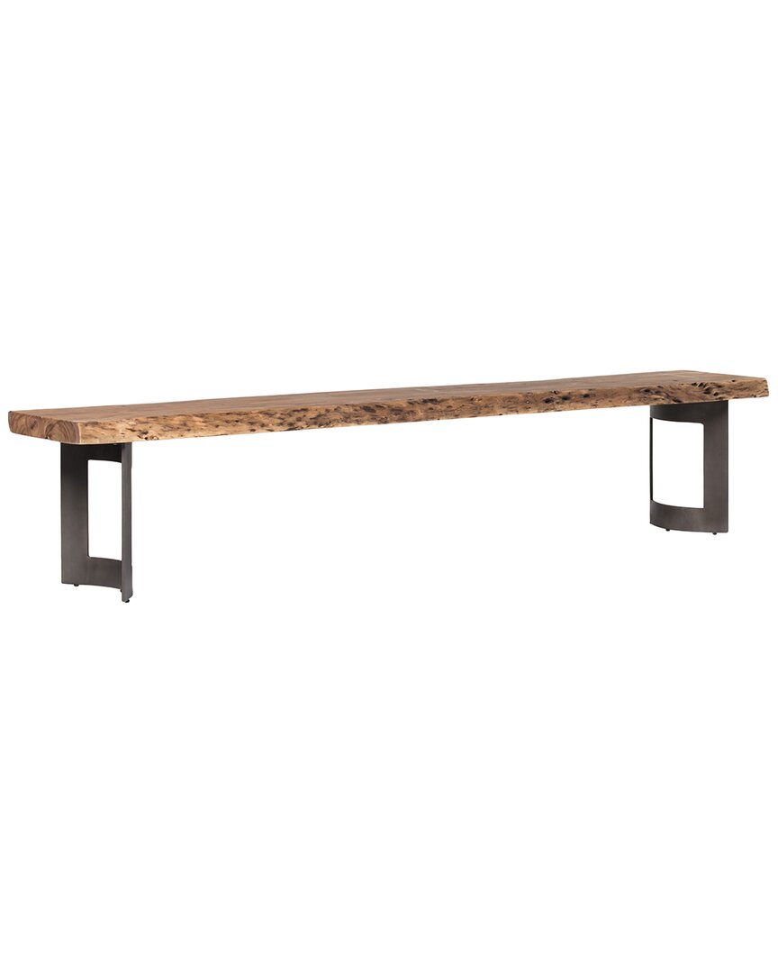 Moe's Home Collection Bent Bench Small In Brown