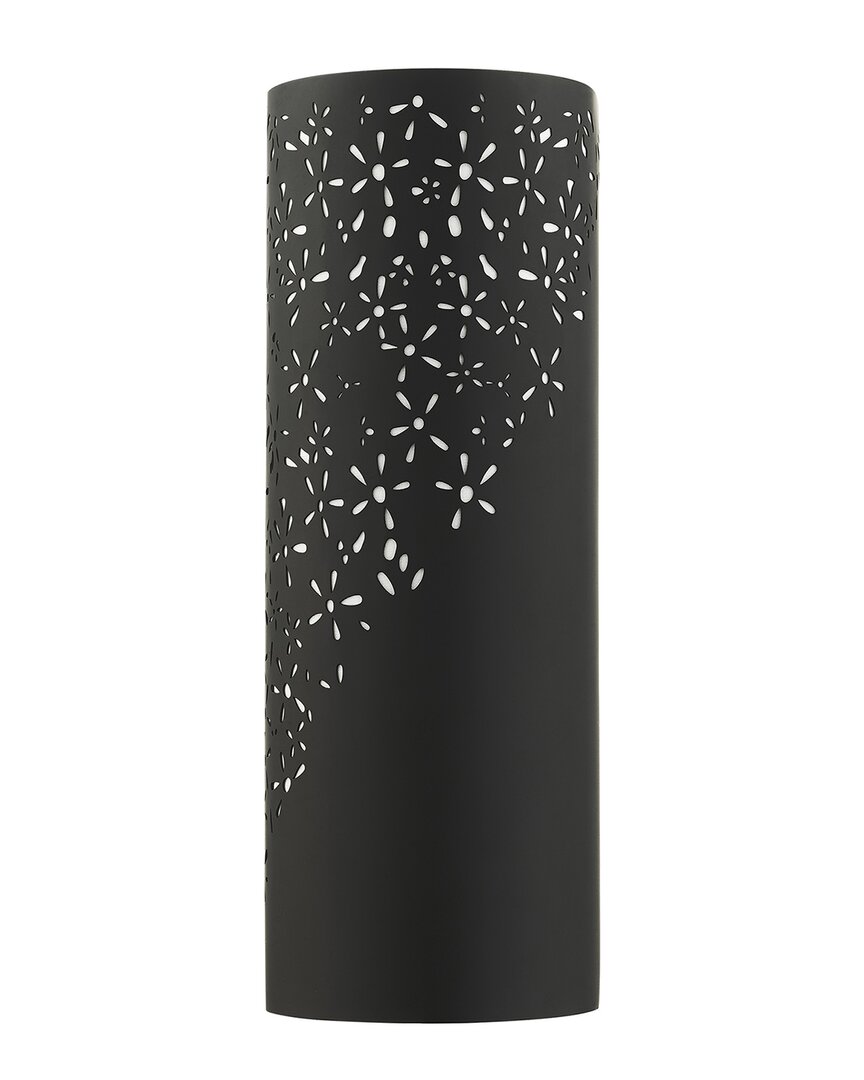 Livex Lighting Noria Black 2 Light Sconce In Black