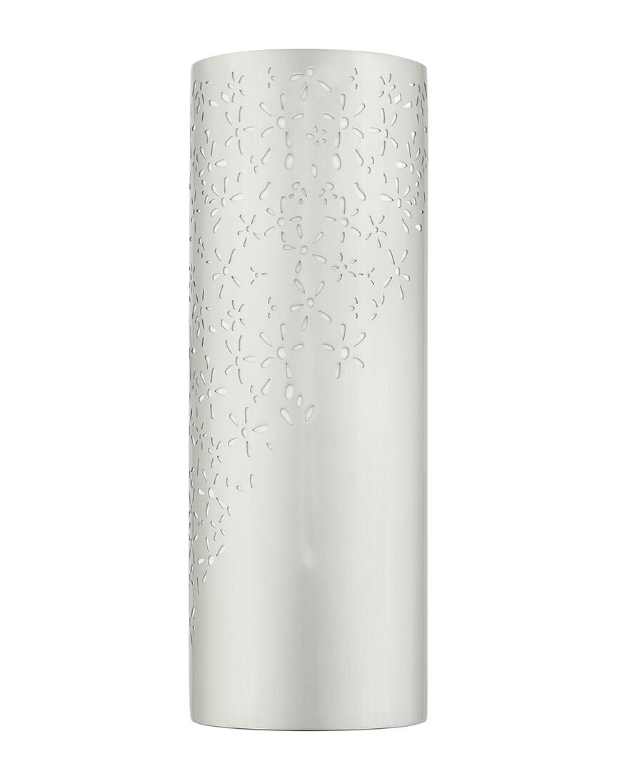 Livex Lighting Noria Nickel 2 Light Sconce In Nickel