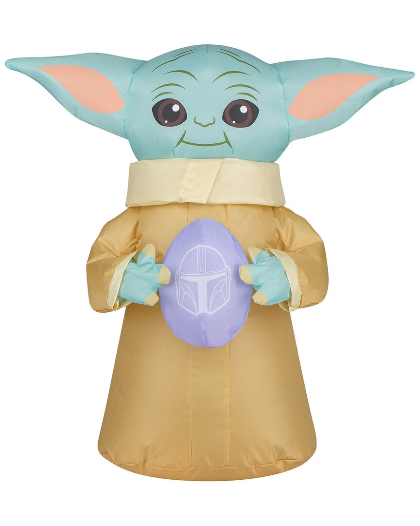 National Tree Company 18in Inflatable Easter Baby Yoda In Green