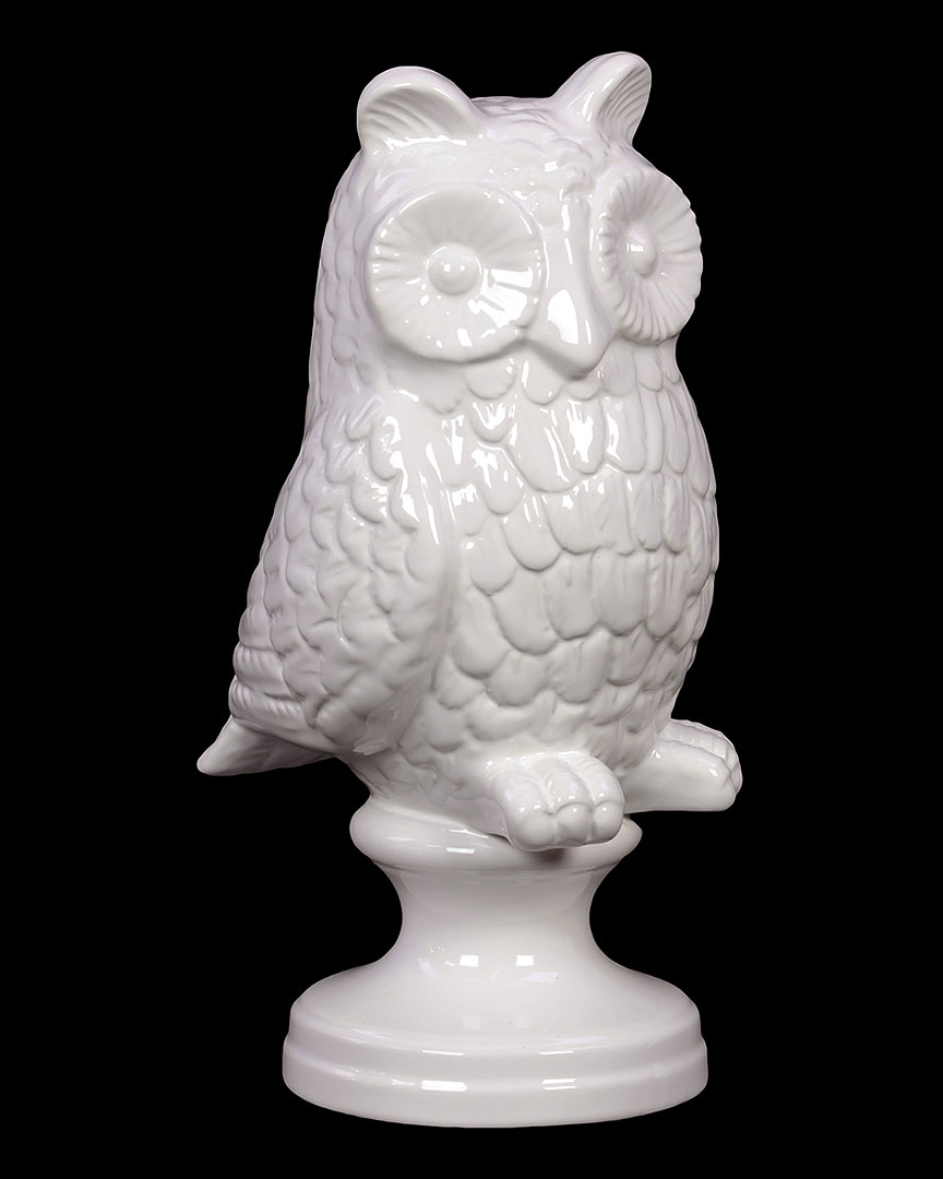 Urban Trends Ceramic Owl On Stand