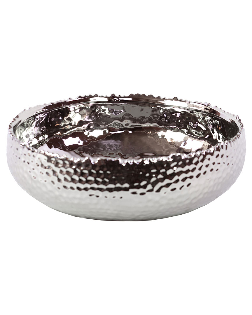 Shop Urban Trends Silver Ceramic Pot