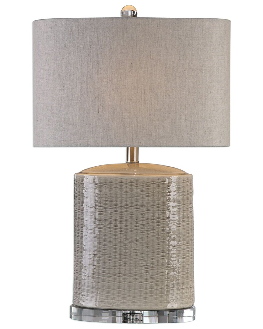Shop Uttermost Modica 25.5in Table Lamp In Grey
