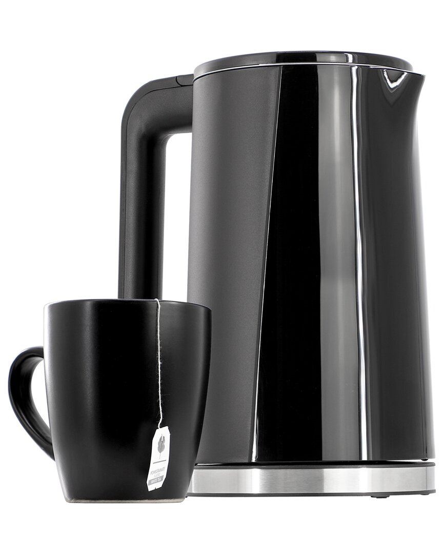 Megachef 1.7l Black Double Wall Stainless Steel Electric Te