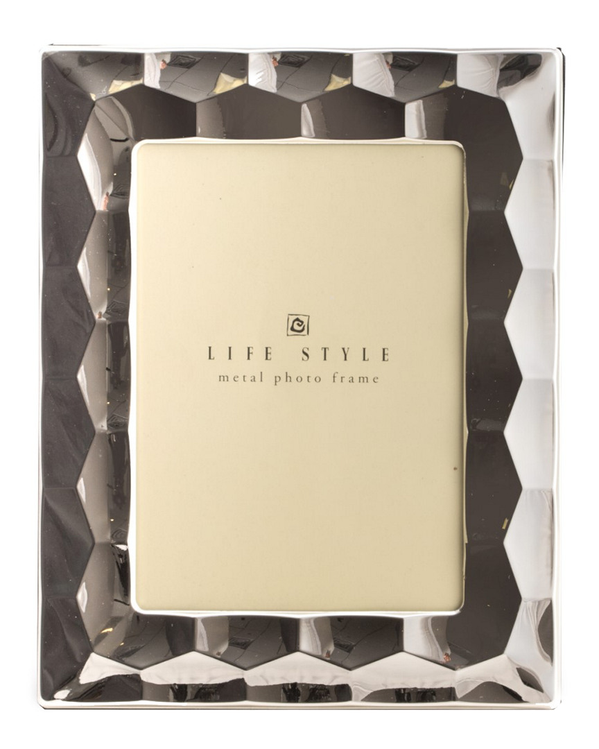 Bey-berk Silver Plated 4x6 Frame In Silver