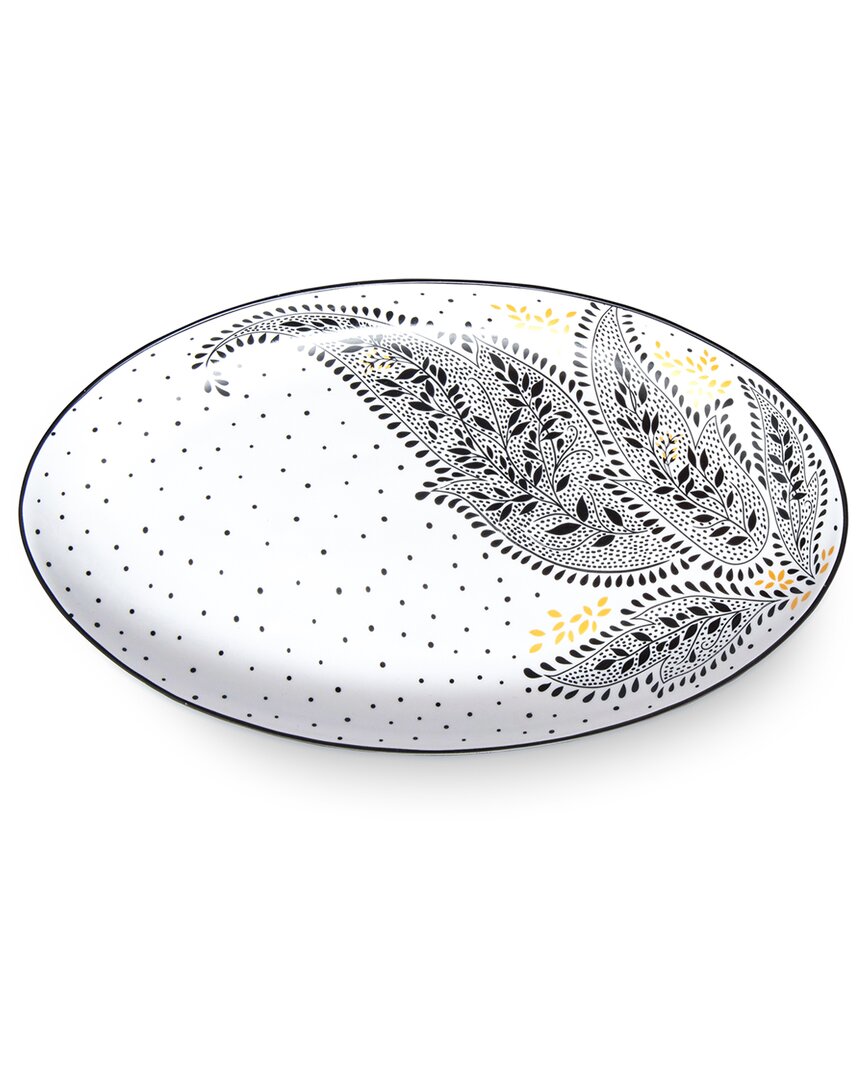 Portmeirion Artisanne Noir Medium Oval Platter