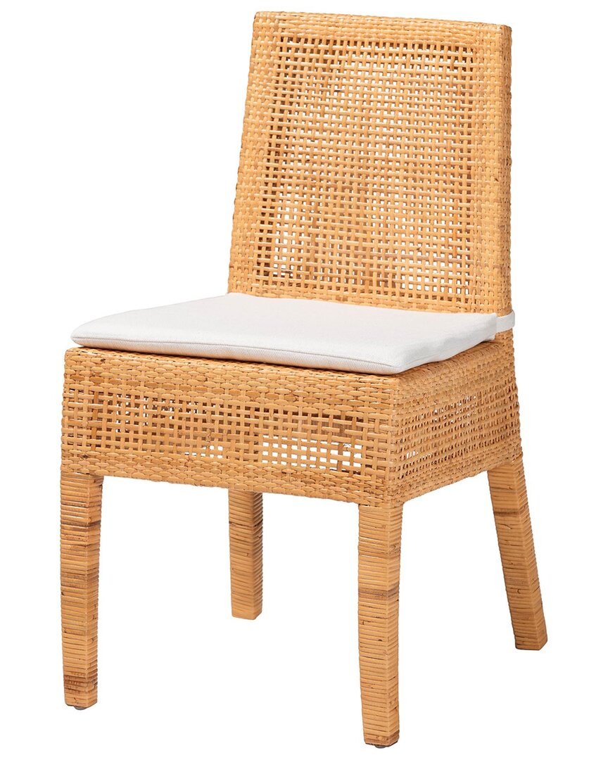 Baxton Studio Morris Bohemian Rattan Dining Chair
