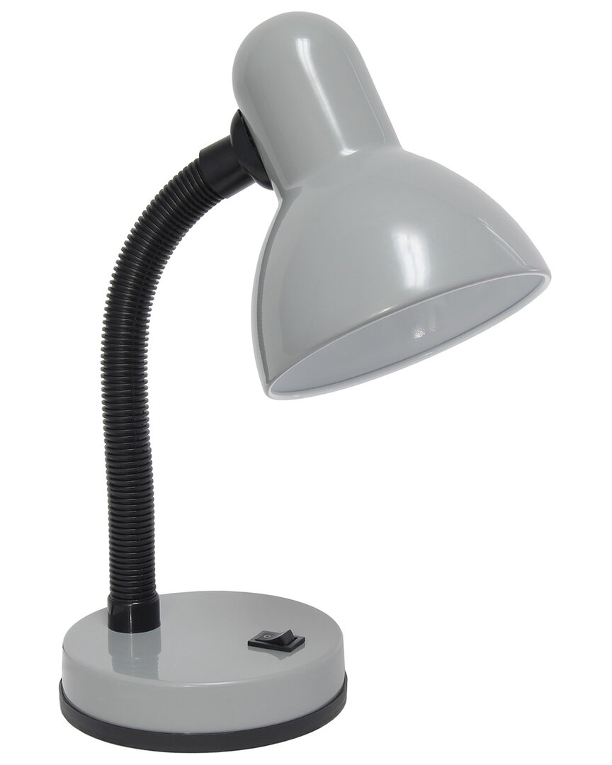 Lalia Home 14.25in Desk Lamp With Flexible Hose Neck & Led Bulb Included In Blue