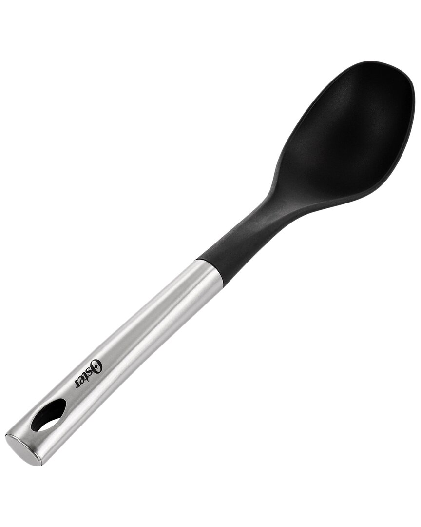 Oster Baldwyn Stainless Steel And Nylon Solid Spoon In Silver