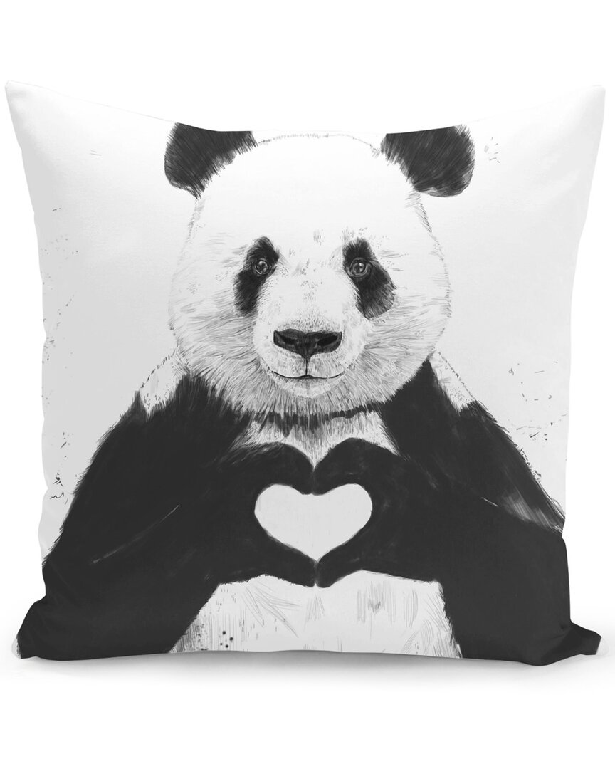 Curioos All You Need Is Love Pillow In Black