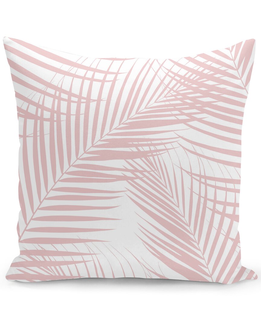 Curioos Blush Palm Leaves Dream Pillow In Pink