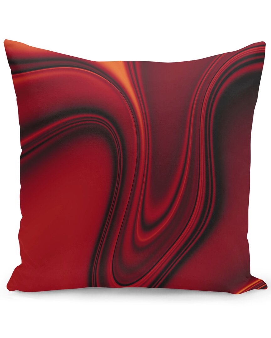 Shop Curioos Red Liquid 3 Pillow In Black