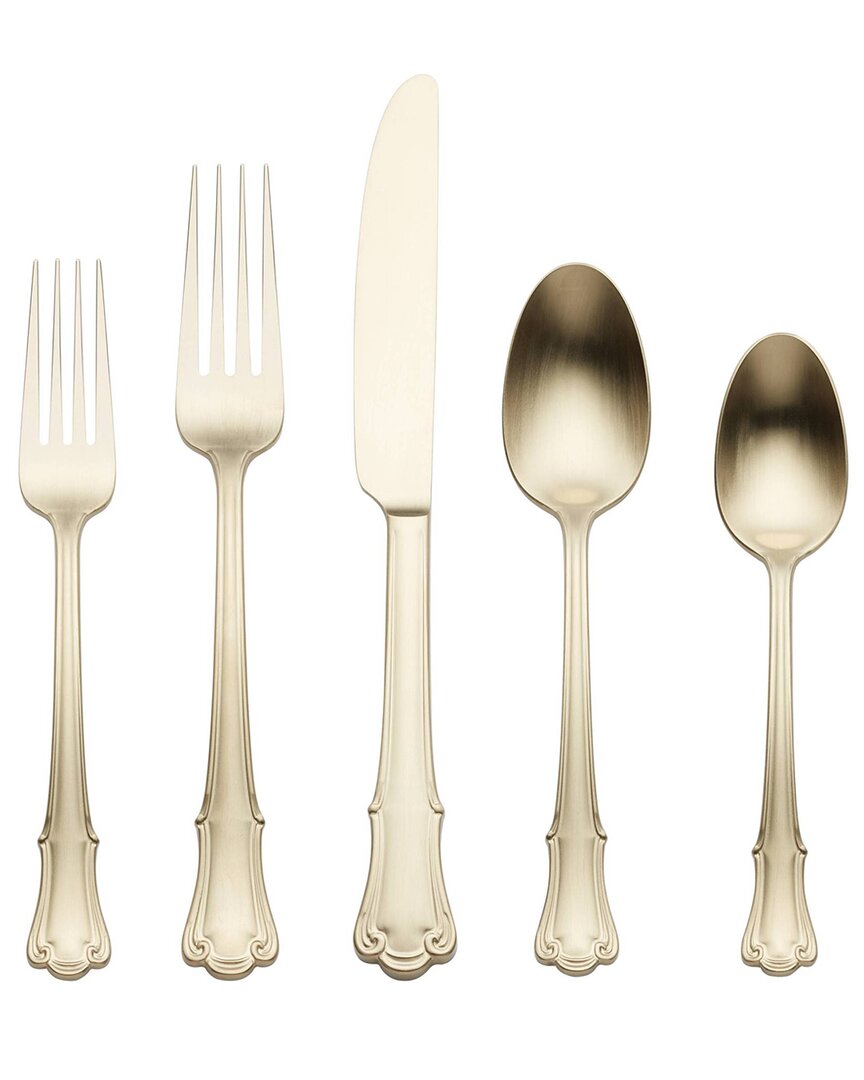 Oneida James Street Satin Champagne 20 Piece Flatware Set