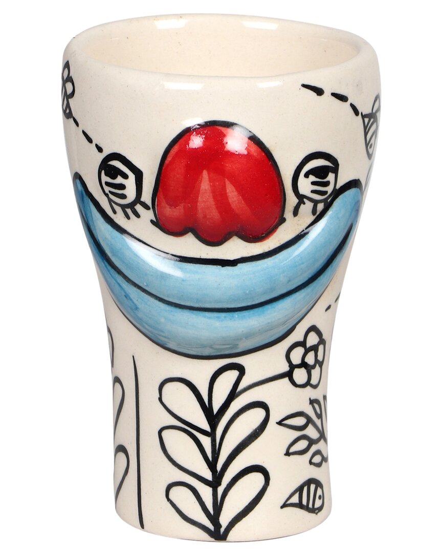 Tov Furniture Set Of 4 Velma Goofy Ceramic Glasses