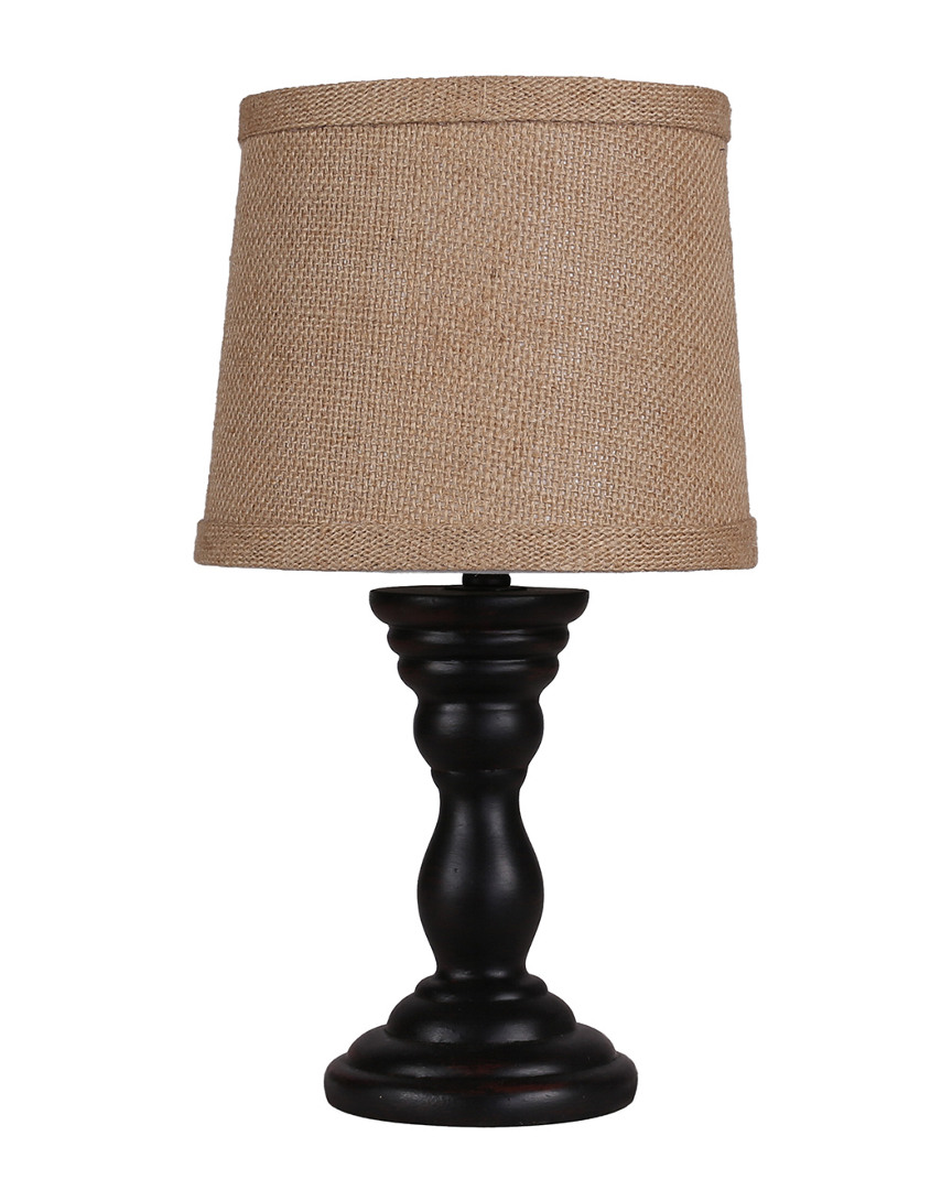 Ahs Lighting & Home Decor 12in Randolph Black Accent Lamp