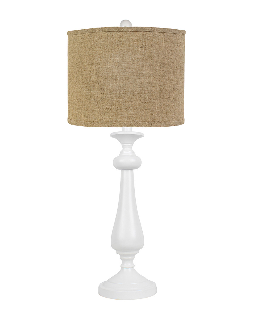 Ahs Lighting & Home Decor 26.5in Lexington White Table Lamp