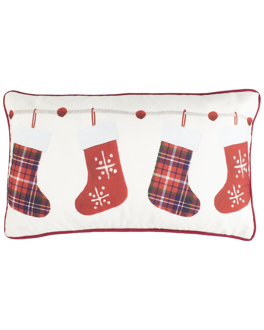 Safavieh Holly Jolly Pillow In Ivory