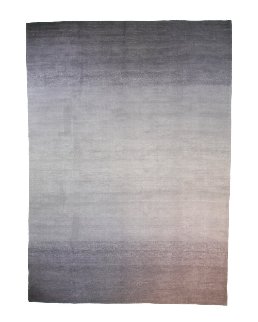 F.j. Kashanian Ombre Wool Rug In Gray