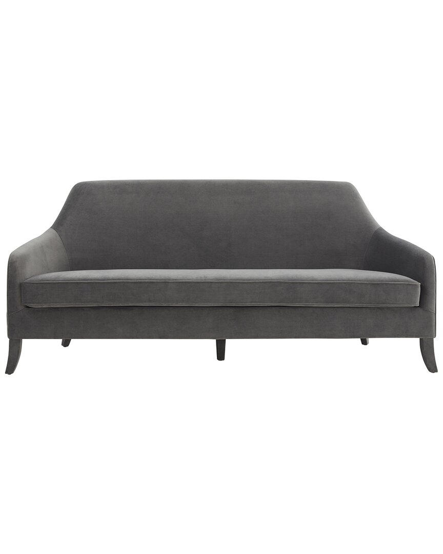 Tov Furniture Neveah Velvet Sofa In Grey