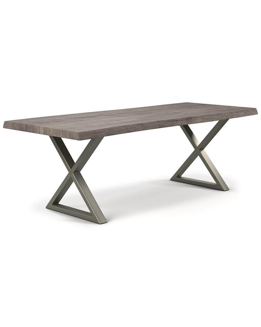 Urbia Brooks 92in X Base Dining Table In Grey