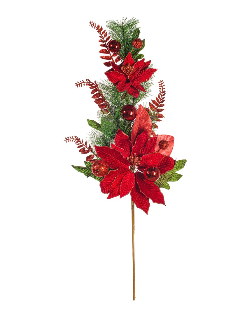 Vickerman 28in Merry Red Poinsettia