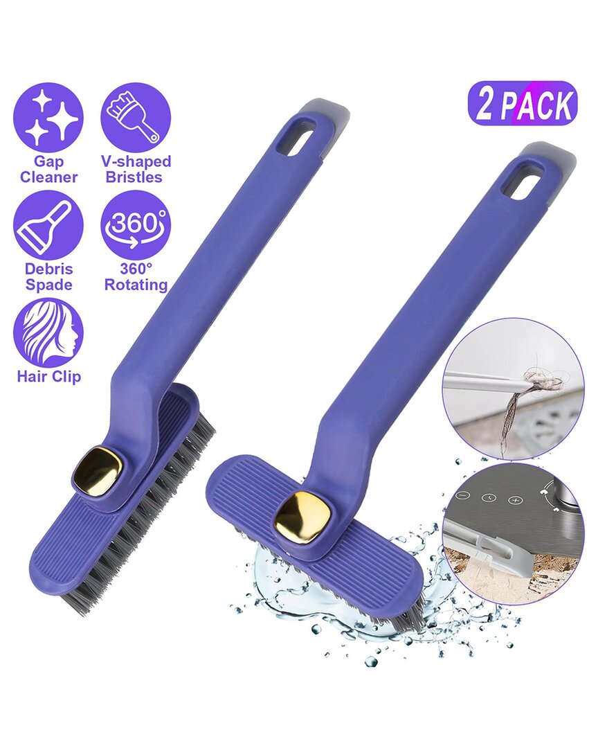 Fresh Fab Finds 2 Pack Multi-function Rotating Crevice Cleaning Brush