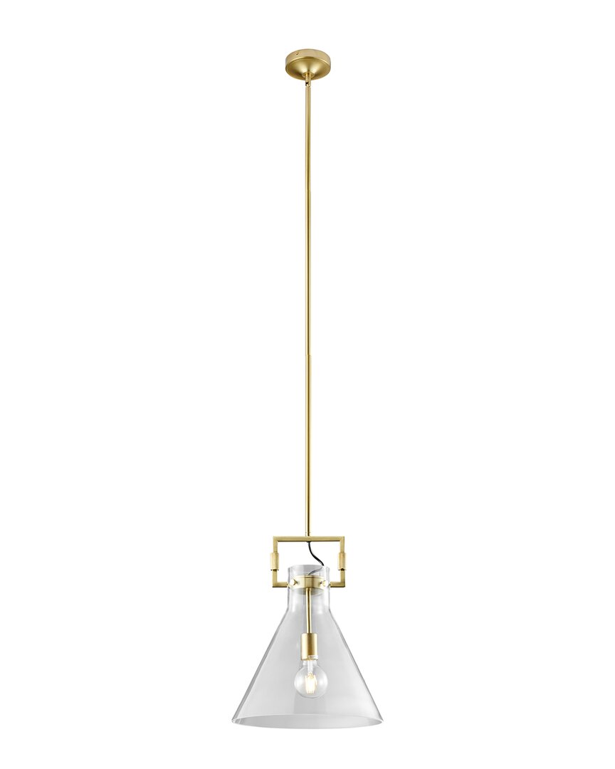 Finesse Décor Helios Pendant Metal Acrylic Led Light In Gold