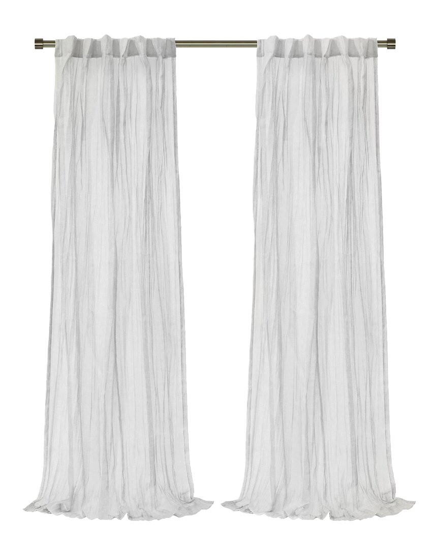 Shop Habitat Paloma Sheer Dual Header 52x108 Curtain Panel In White