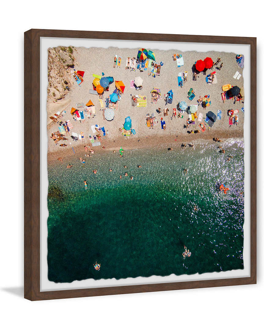 Marmont Hill Packed Beach Framed Painting Print By Karolis Janulis