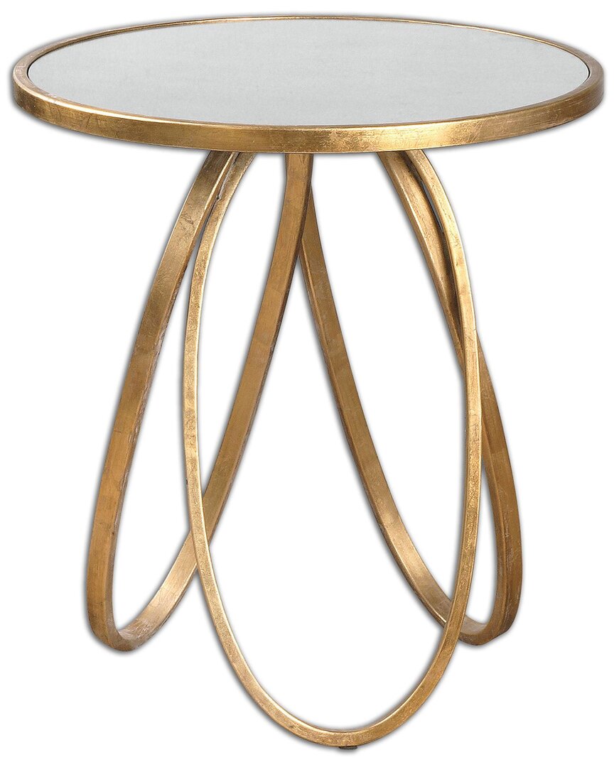 Uttermost Montrez Gold Side Table