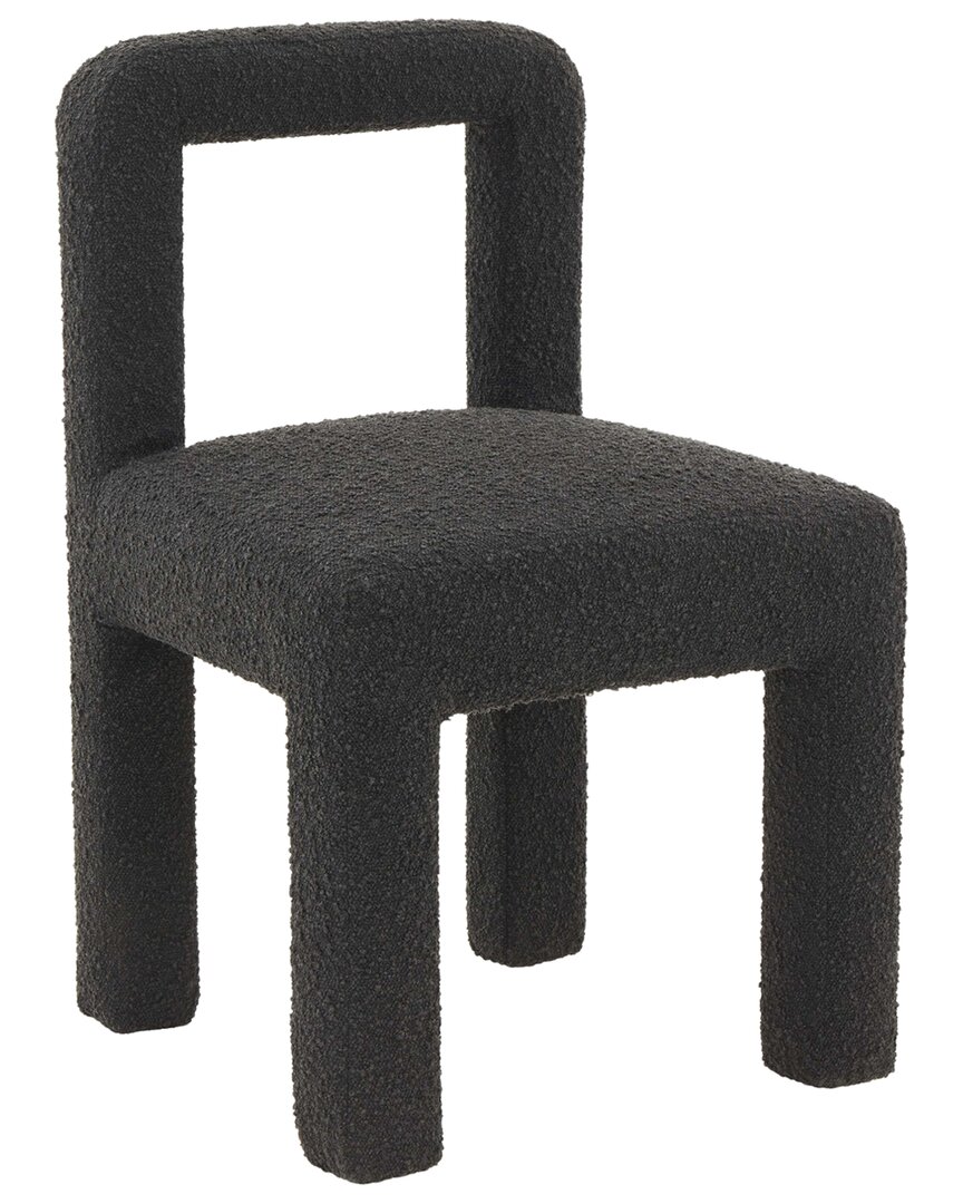 Tov Furniture Hazel Boucle Dining Chair In Black