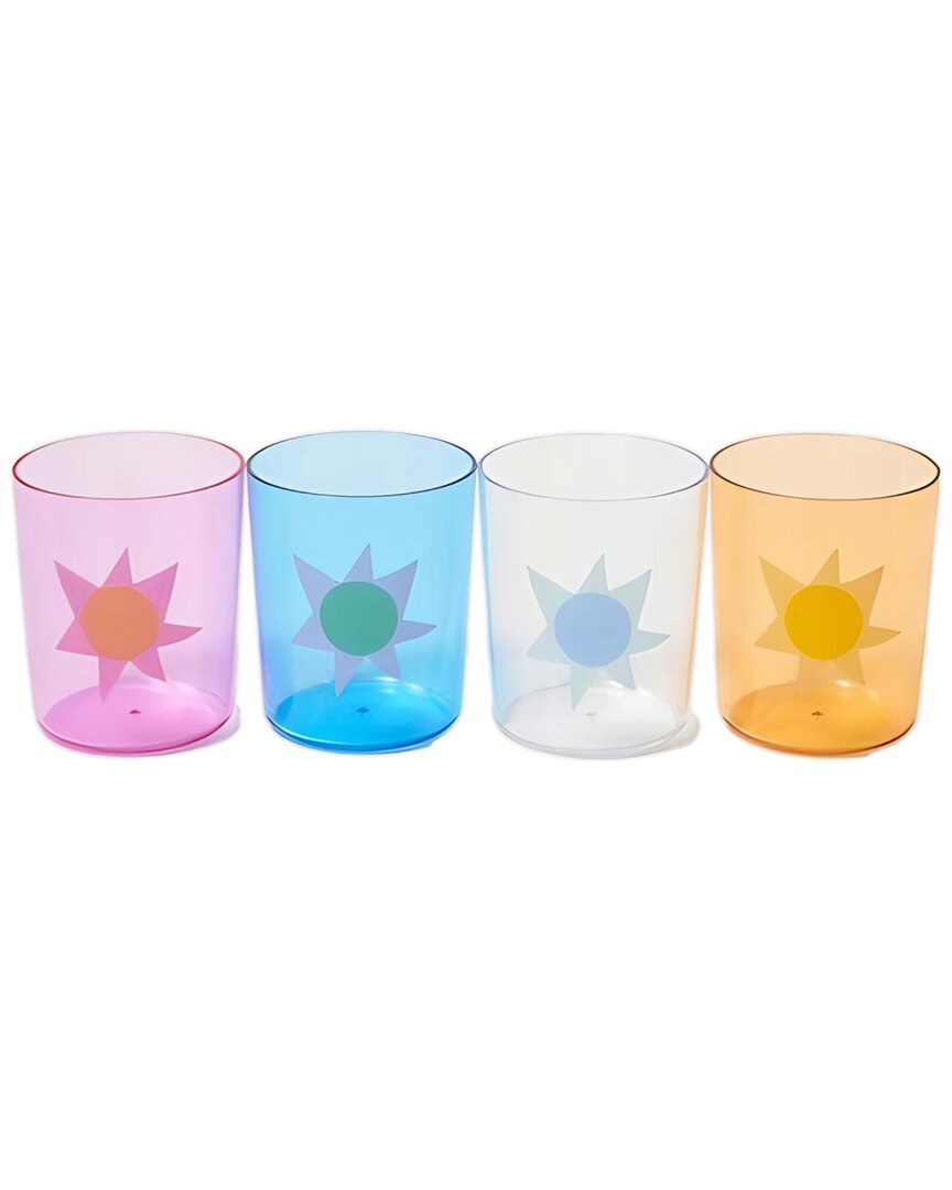 Sunnylife Set Of 4 Poolside Highball Tumblers In Multi