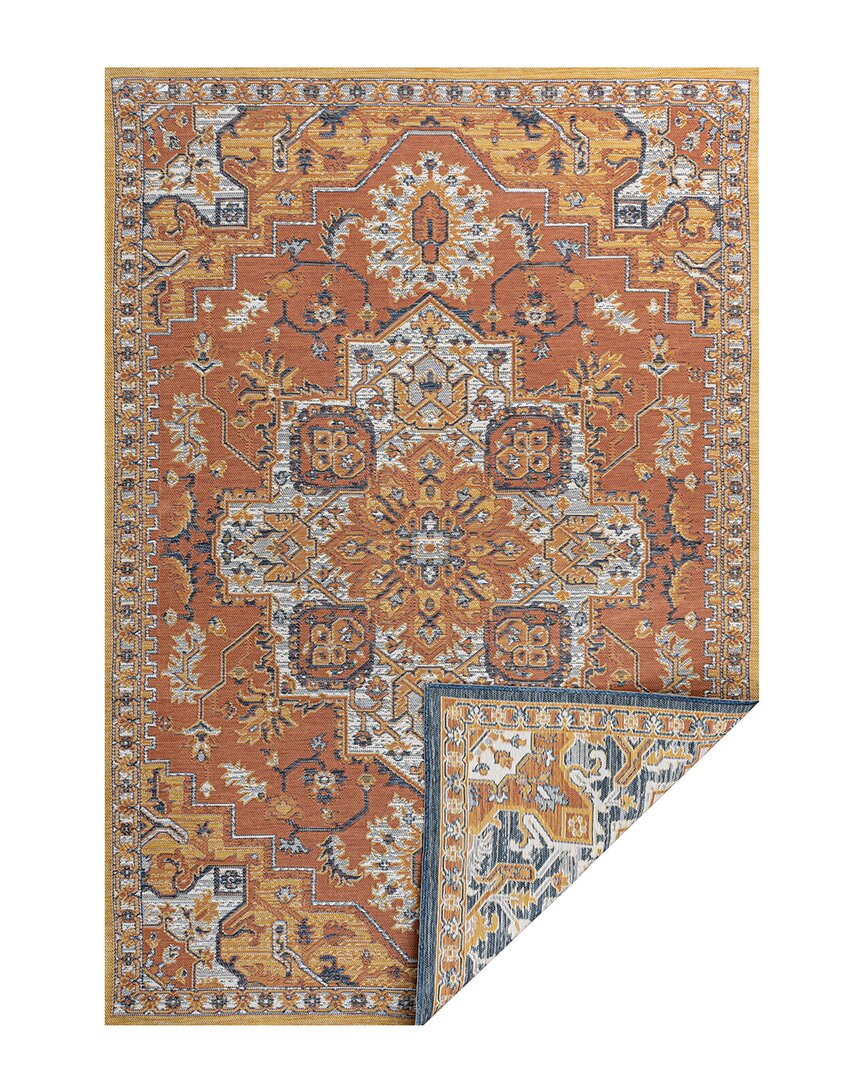 Jonathan Y Bijan Traditional Vintage Medallion Reversible Machine-washable Indoor/outdoor Area Rug In Black