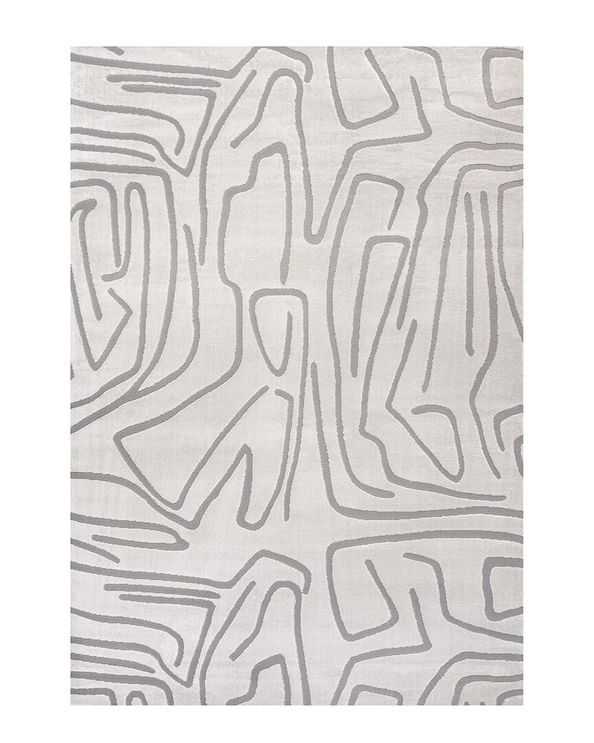 JONATHAN Y JONATHAN Y ALCINA MODERN SCANDINAVIAN GRAPHIC LINES HIGH-LOW AREA RUG
